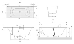 Villeroy & Boch Акриловая ванна La belle UBQ180LAB2V-01 alpin – фотография-4
